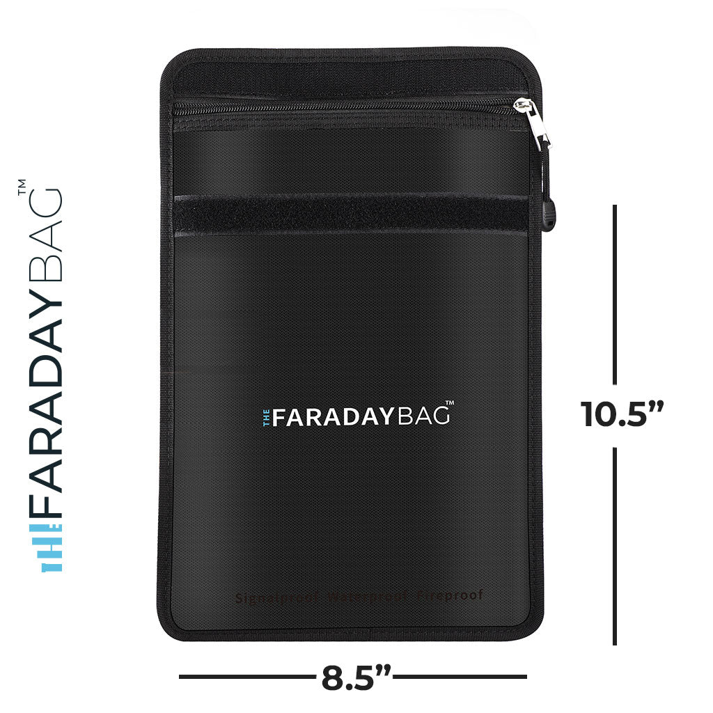 EMP Faraday Bag for Electronics & Documents 8.5" x 10.5" |-Fireproof & Waterproof