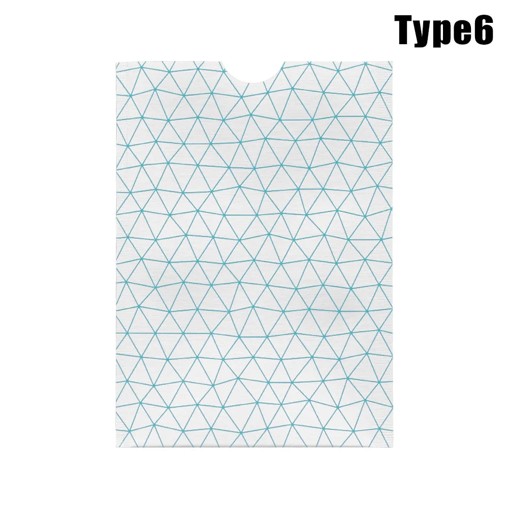 Patterned RFID blocking card sleeve with a contactless card — image 8