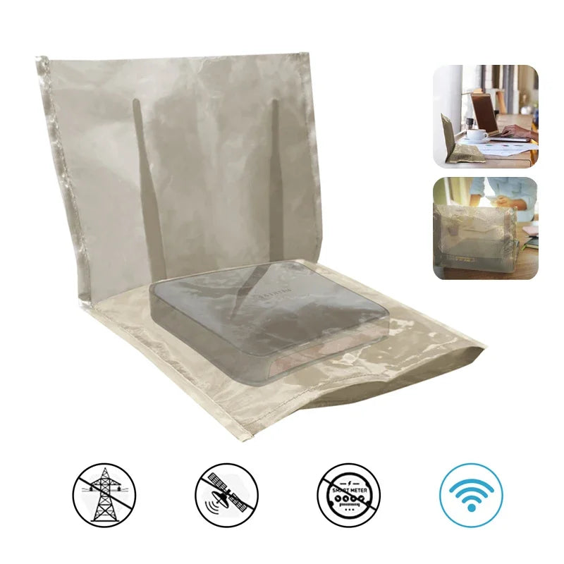 WiFi Router Guard Cover | EMF Protection | 9.8”x15.7” & 13.8”x15.7” | RF Blocking 5G Shield.