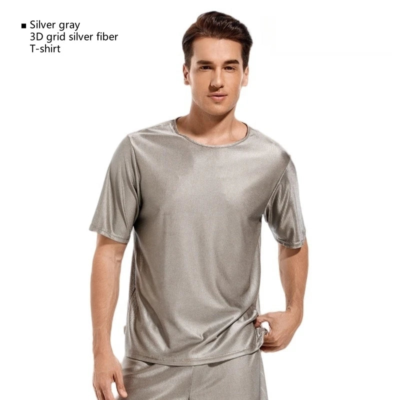 EMF Protection Silver Fiber Mesh T-Shirt - Image 8