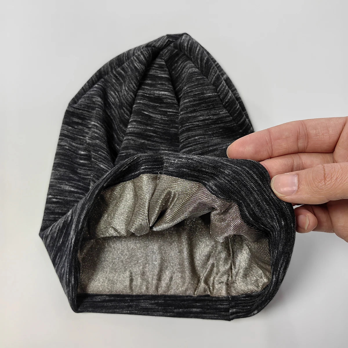 EMF Shielding Beanie - Silver Fiber Hat