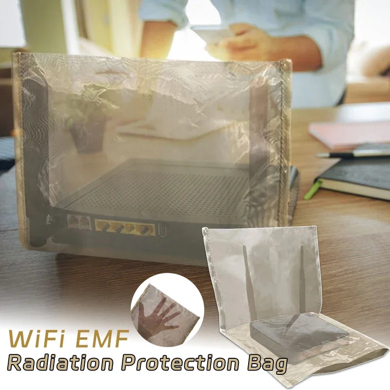 WiFi Router Guard Cover | EMF Protection | 9.8”x15.7” & 13.8”x15.7” | RF Blocking 5G Shield.