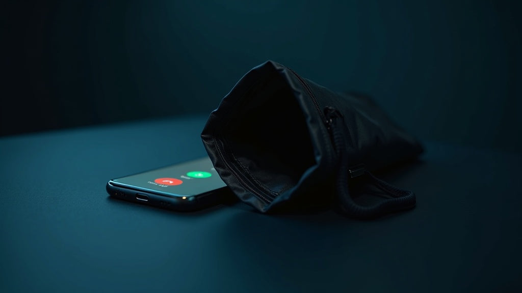 Testing whether a Faraday bag blocks a phone call