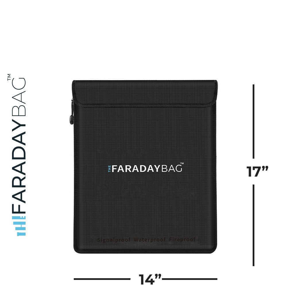 Large Faraday Bag 14” x 17” | Fireproof & Waterproof