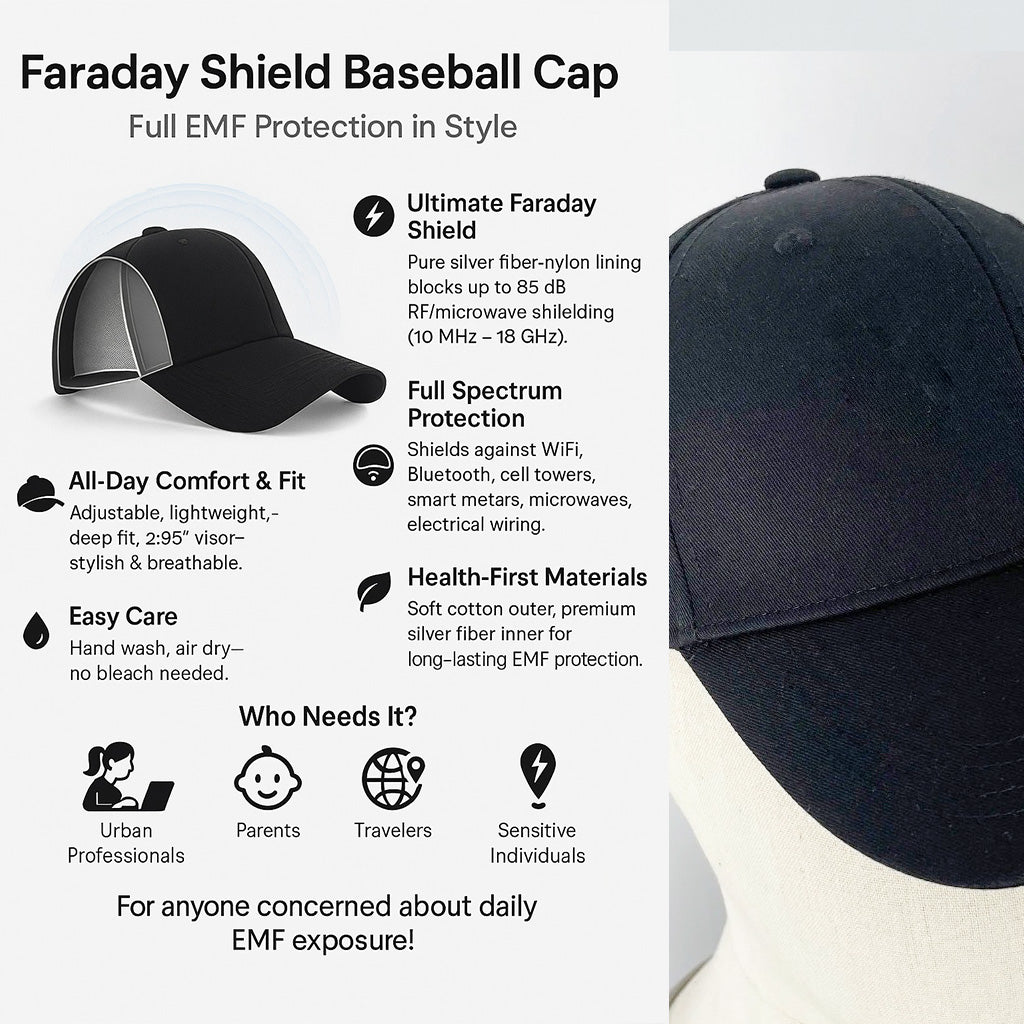 Faraday Radiation Protection Baseball Cap