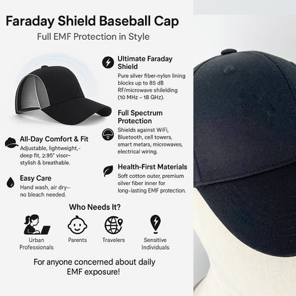 Faraday Radiation Protection Baseball Cap