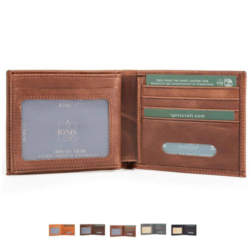 Ignis Craft Bifold Leather Wallet | Companion Agate