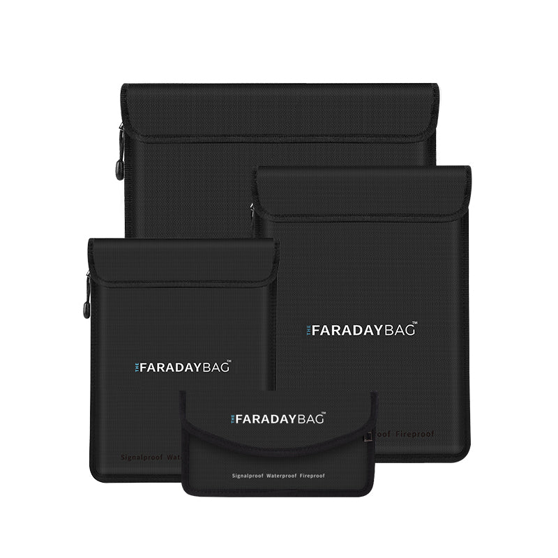 Faraday Bag 4-Pack | Fireproof, Signal Blocking & Waterproof