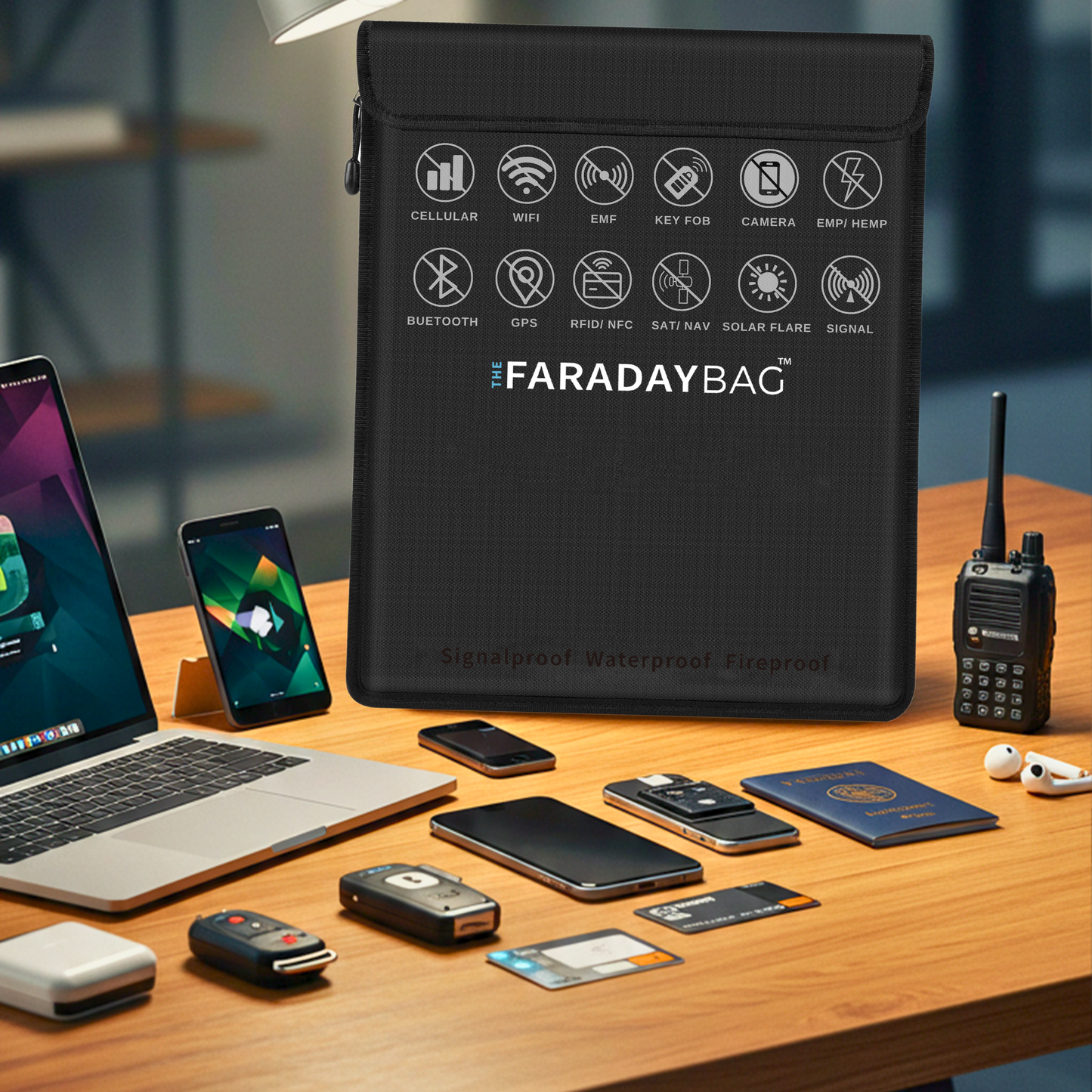 Faraday Bag 4-Pack | Fireproof, Signal Blocking & Waterproof