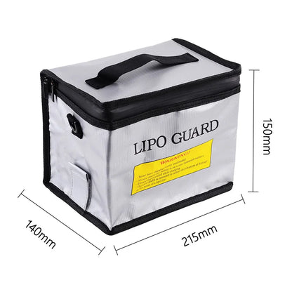 Lipo Battery Fireproof Bag (215x145x165mm) – Explosion & Heat Resistant