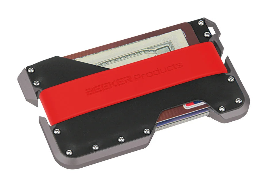 ZEEKER aluminium and leather RFID blocking card holder — view 24