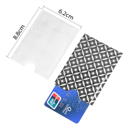 Patterned RFID blocking card sleeve with a contactless card — image 4