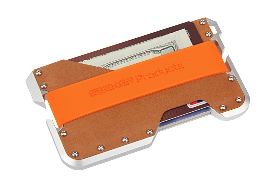 ZEEKER aluminium and leather RFID blocking card holder — view 21