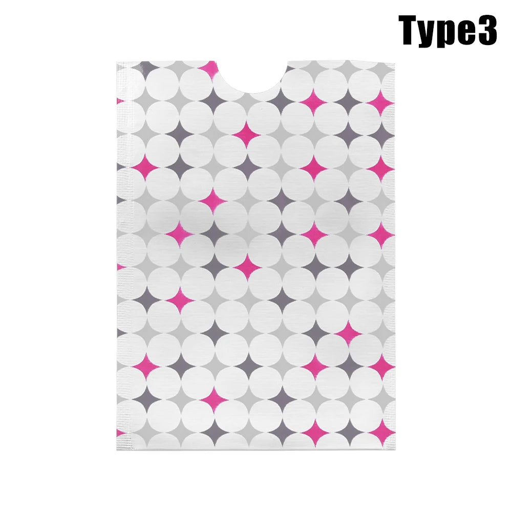 Patterned RFID blocking card sleeve with a contactless card — image 7