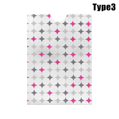 Patterned RFID blocking card sleeve with a contactless card — image 7