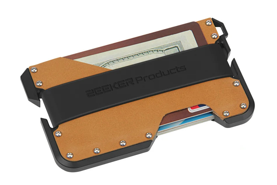 ZEEKER aluminium and leather RFID blocking card holder — view 17