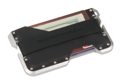 ZEEKER aluminium and leather RFID blocking card holder — view 20