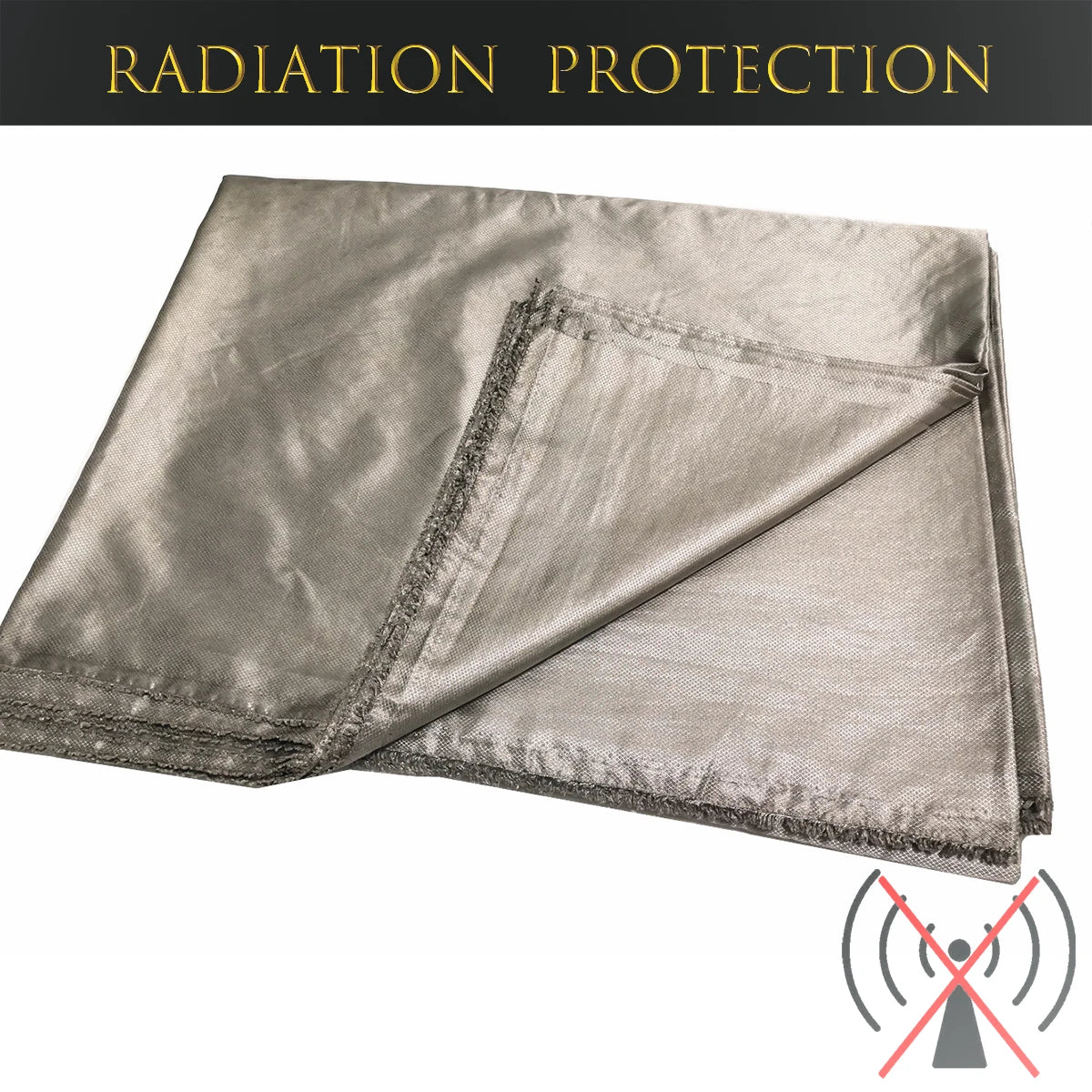 Pure Silver Fiber EMF Shielding Fabric (59” Width) | RF/EMI Blocking Material