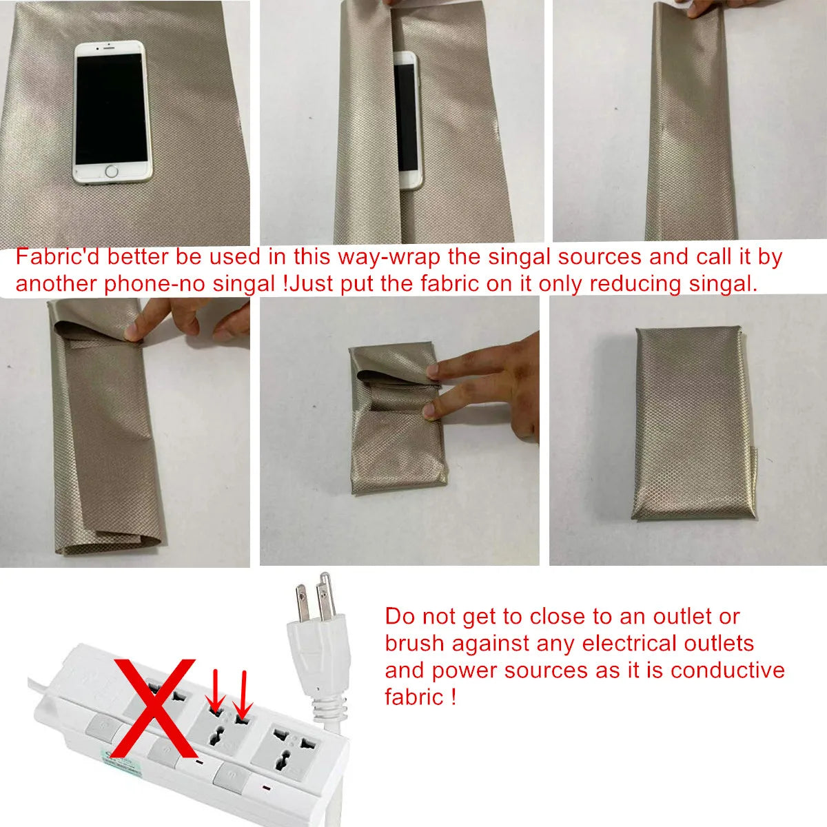 Copper-nickel ripstop Faraday shielding fabric — view 5