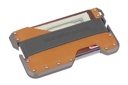 ZEEKER aluminium and leather RFID blocking card holder — view 10