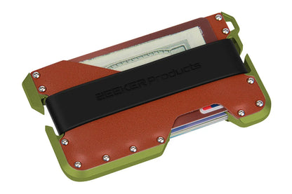 ZEEKER aluminium and leather RFID blocking card holder — view 12