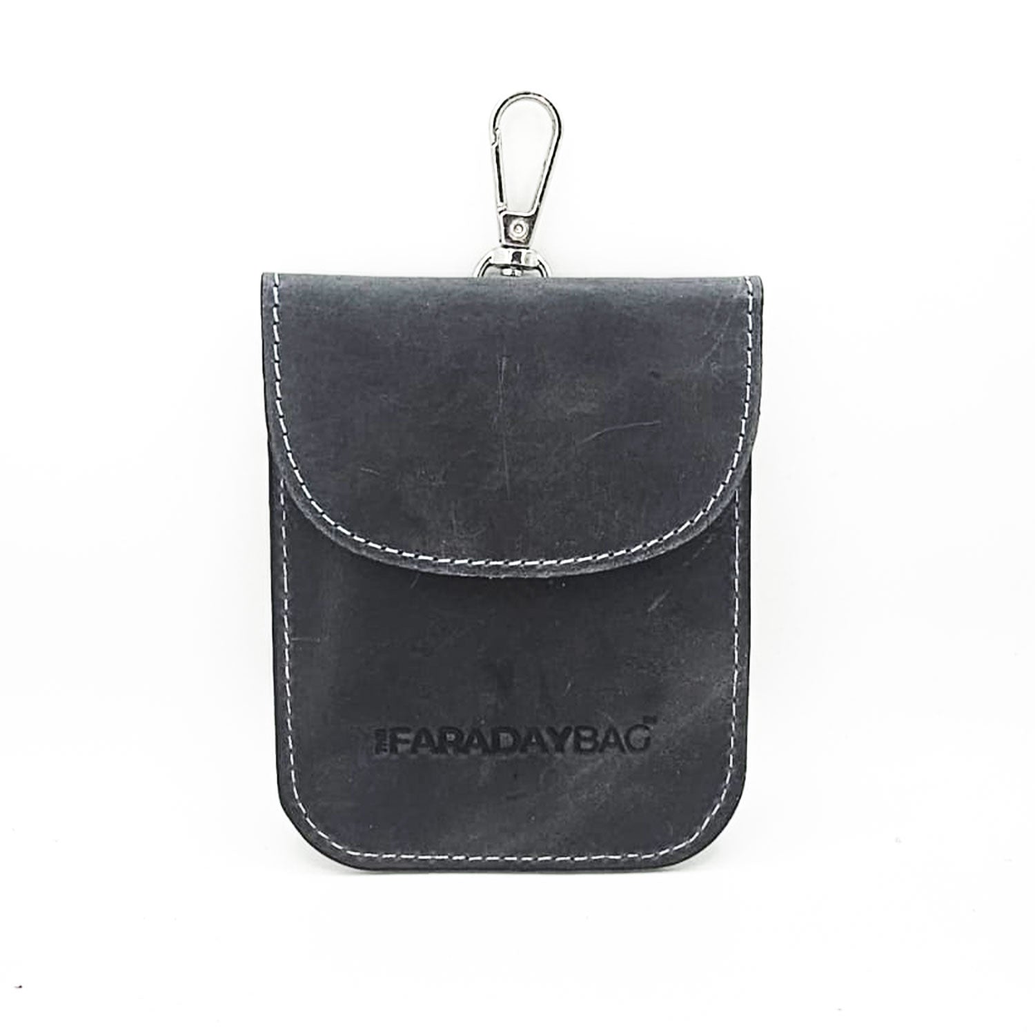 Leather Faraday Bag Key Fob - 2 Pack 