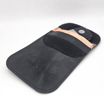 Leather Faraday Bag Key Fob - 2 Pack 