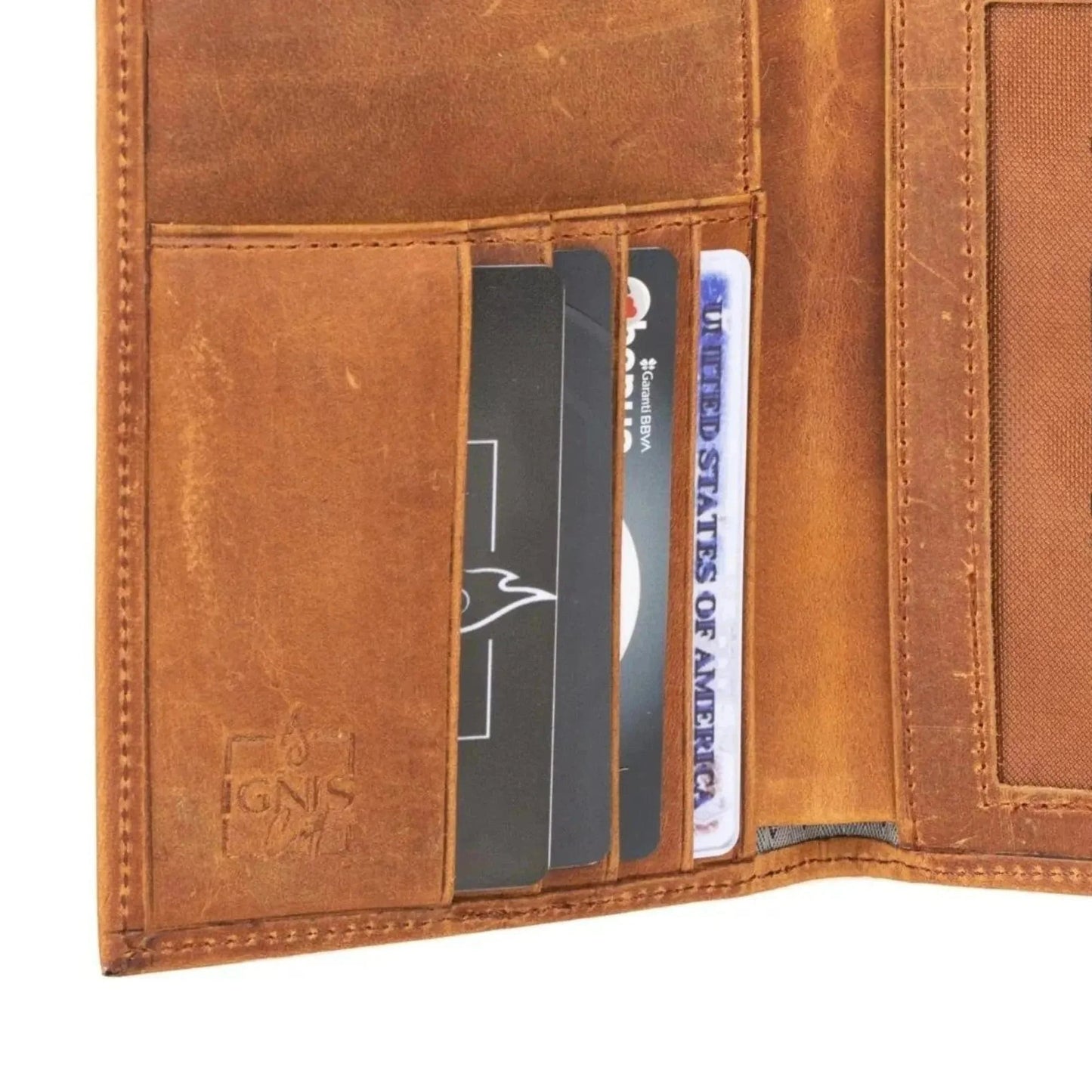 Ignis Craft Leather Passport Wallet | Voyager Amber