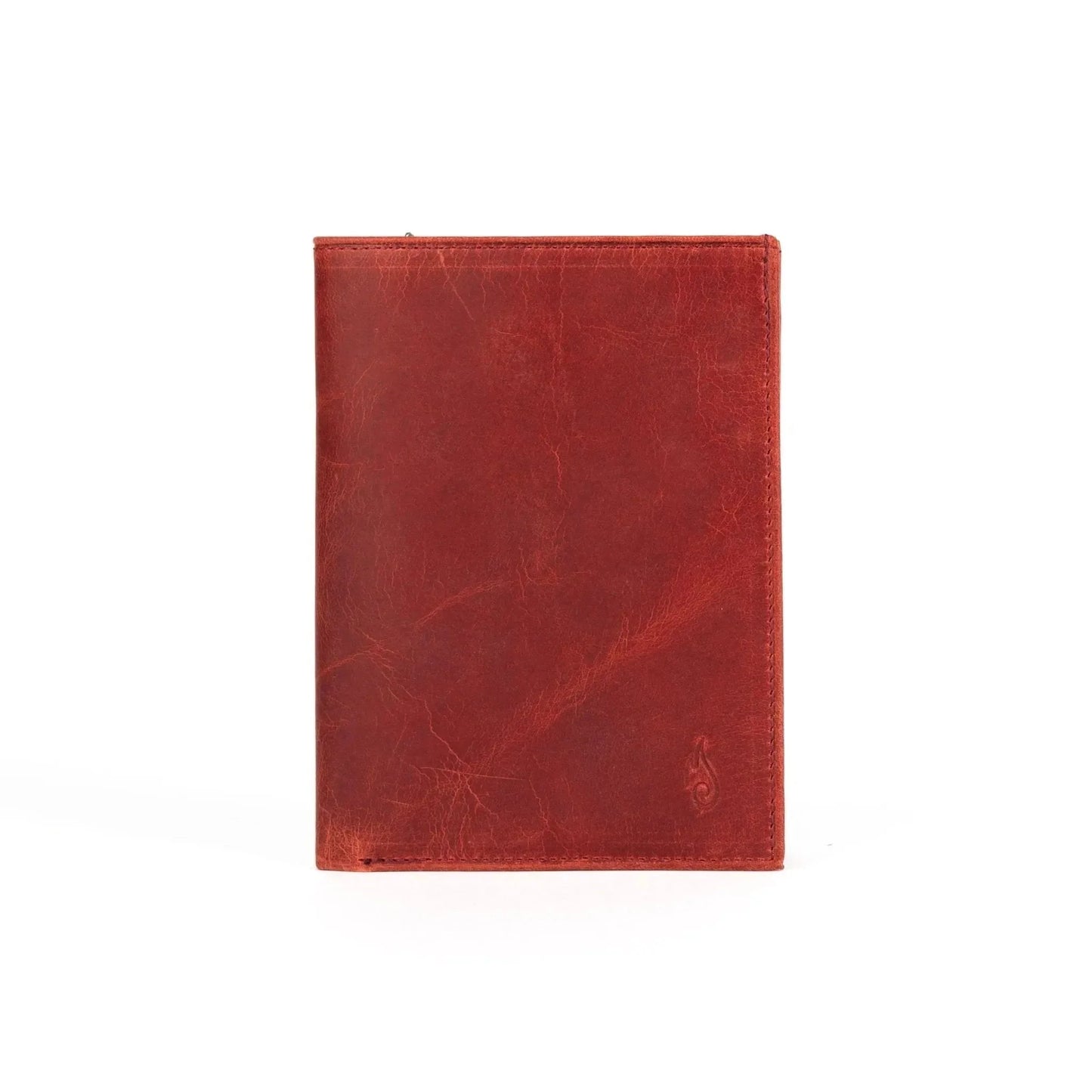 Ignis Craft Leather Passport Wallet | Voyager Carnelian