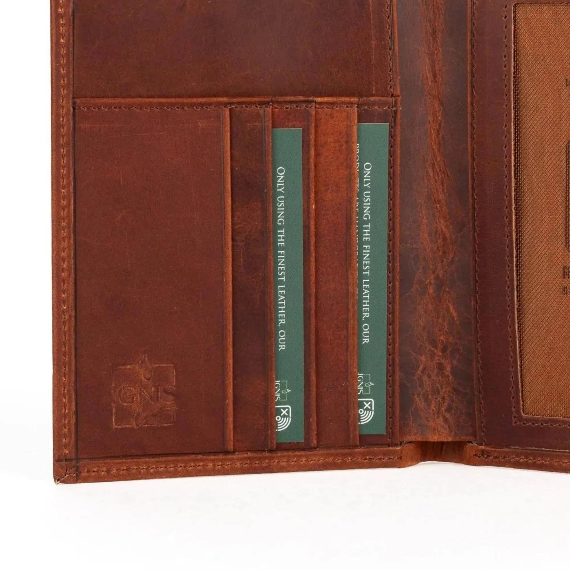 Ignis Craft Leather Passport Wallets Mens | Voyager Agate