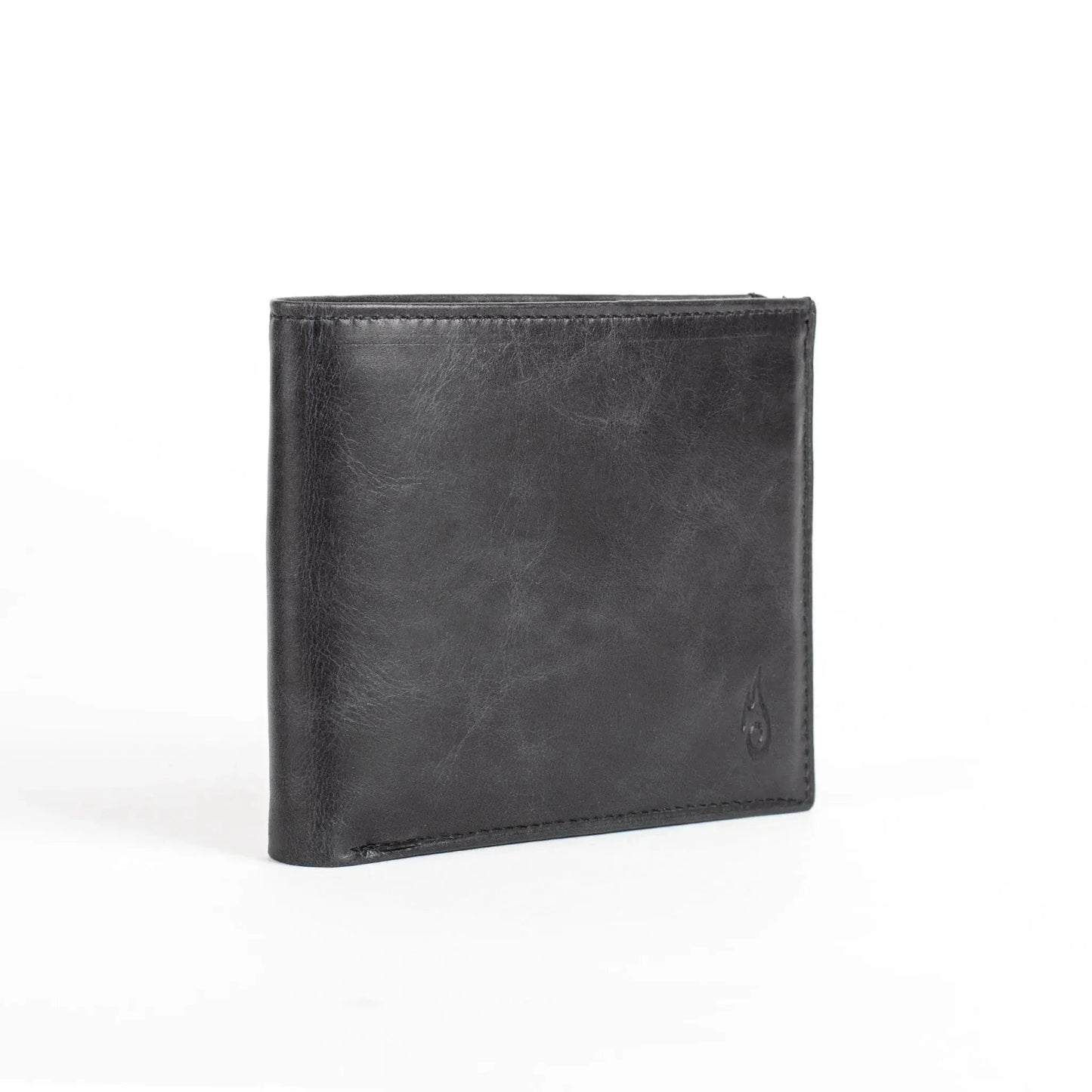 Ignis Craft Mens Leather Bifold Wallet | Solo Dynamic Obsidian