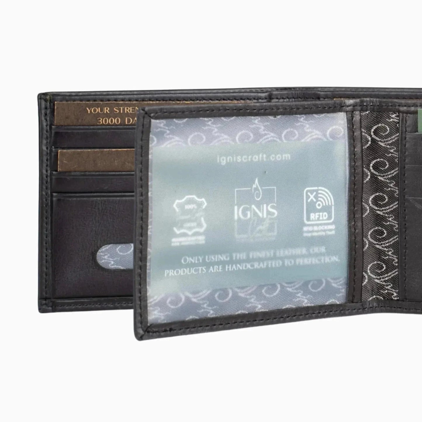 Ignis Craft wallet with removable ID holder | Solo Dynamic Obsidian