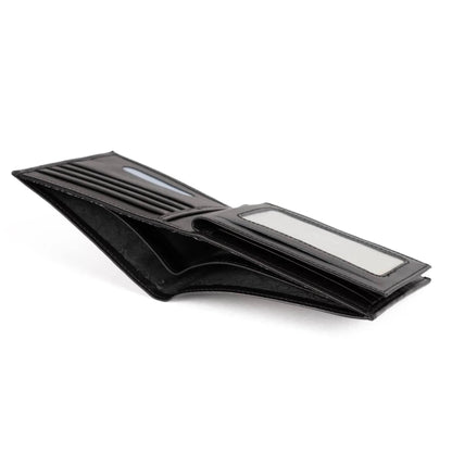 Ignis Craft Mens Leather Bifold Wallet | Solo Dynamic Obsidian