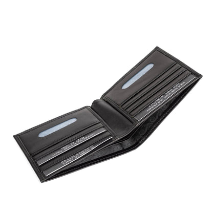 Ignis Craft Mens Leather Bifold Wallet | Soloist Onyx