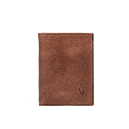 Ignis Craft Mens Trifold Leather Wallet | Apex Agate