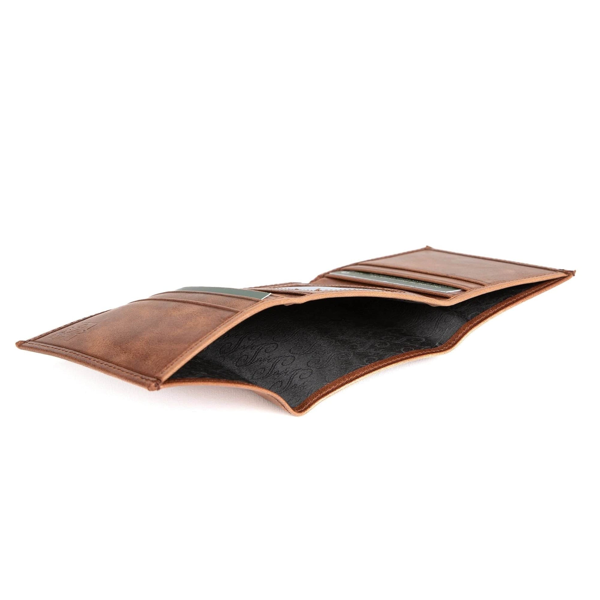 Ignis Craft Mens Trifold Leather Wallet | Apex Agate