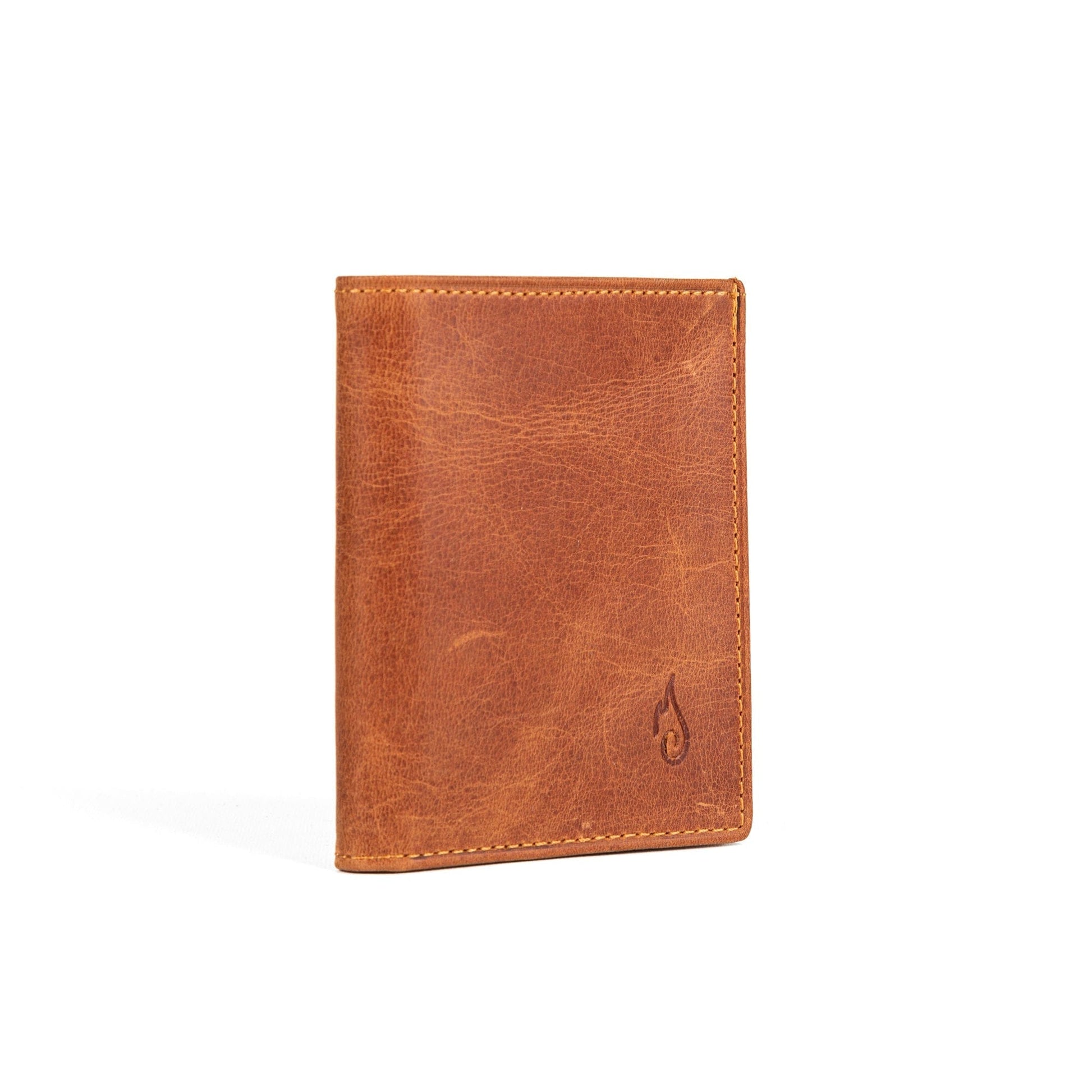 Ignis Craft Mens Trifold Leather Wallet | Apex Amber