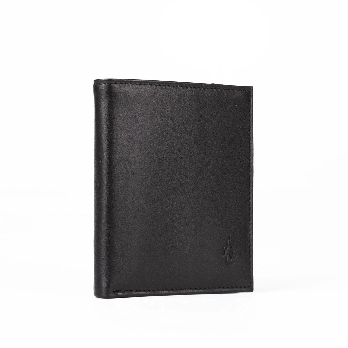 Ignis Craft Mens Vertical Bifold Slim Card Wallet | Slimline Onyx