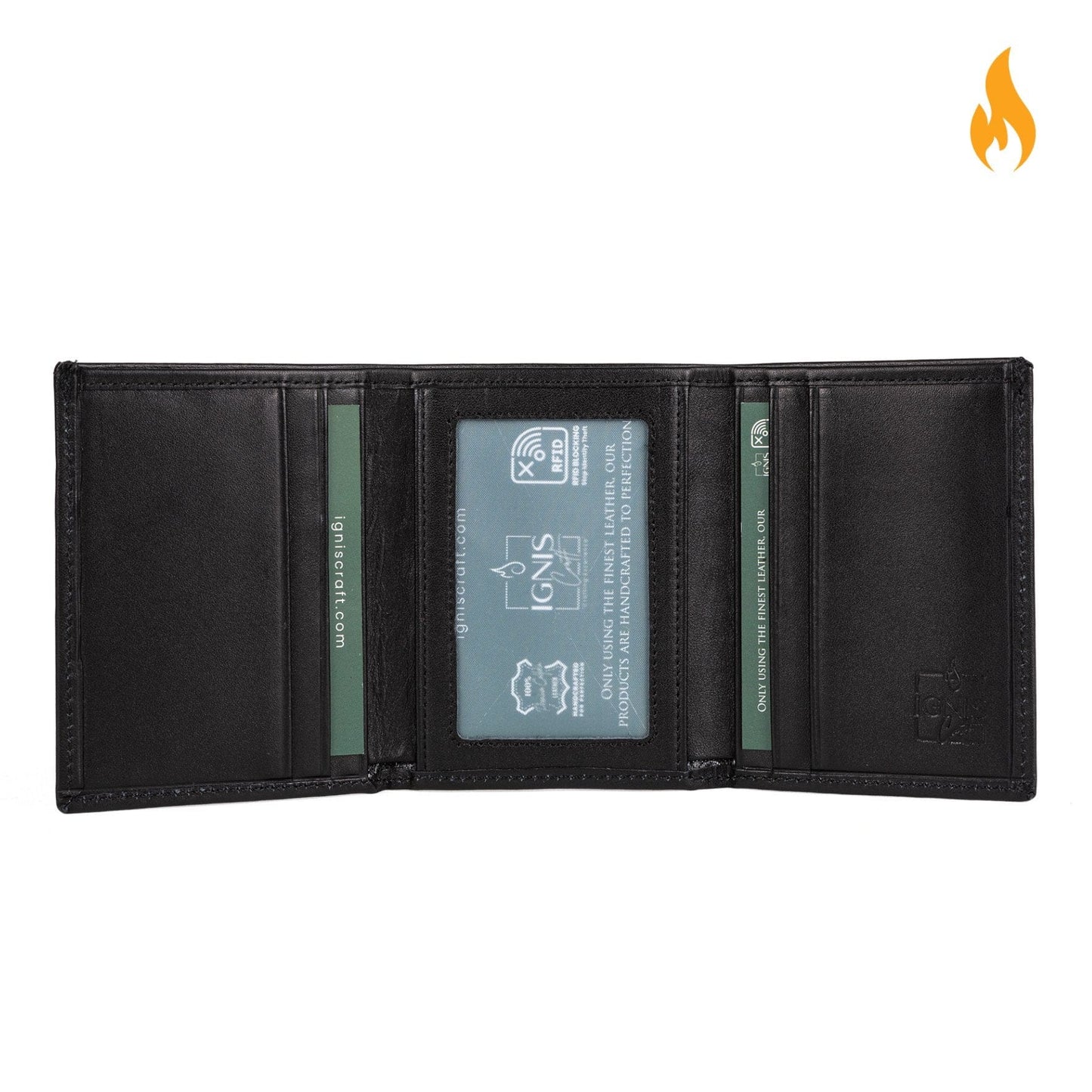 Mens Wallet Leather Trifold