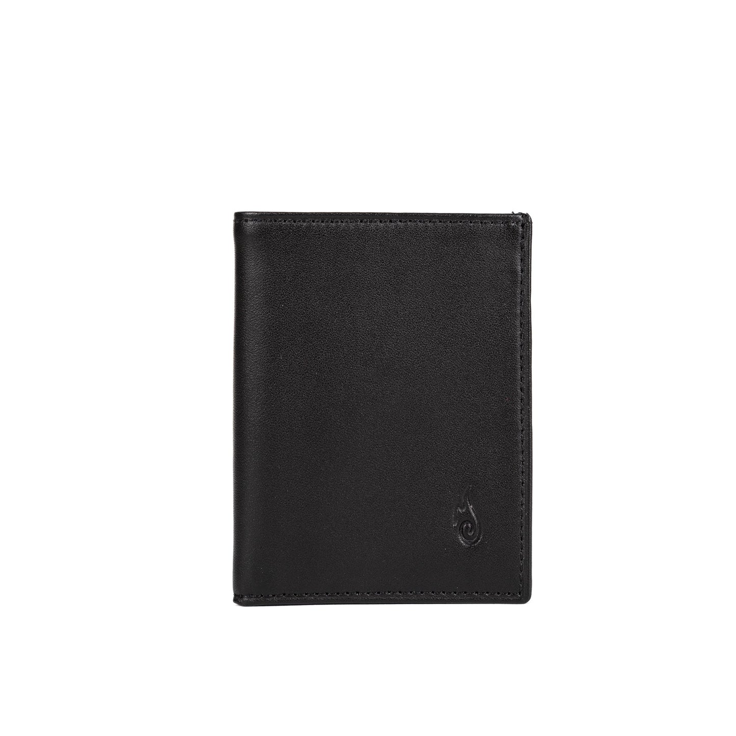 Ignis Craft Mens Trifold Leather Wallet |  Apex Onyx