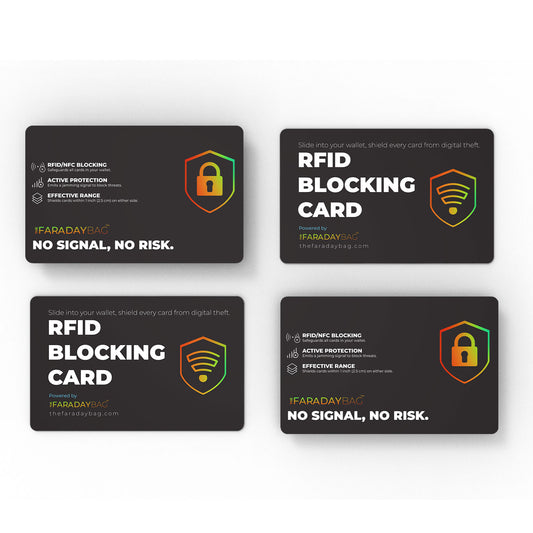 Best RFID Blocking Card - Credit Card Protector (2026) The Faraday Bag Best RFID Blocking Card - Credit Card Protector (2026) The Faraday Bag