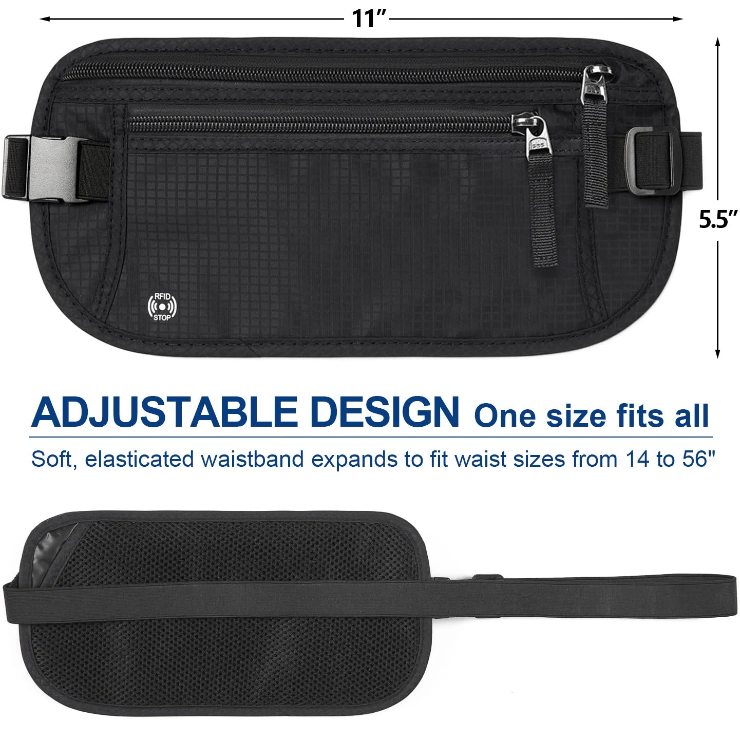 RFID Blocking Travel - RFID Blocking Travel Money Belt - Slim Passport Holder