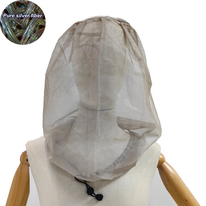 EMF Head Protection 100% Silver Fiber Shield Mesh Cap