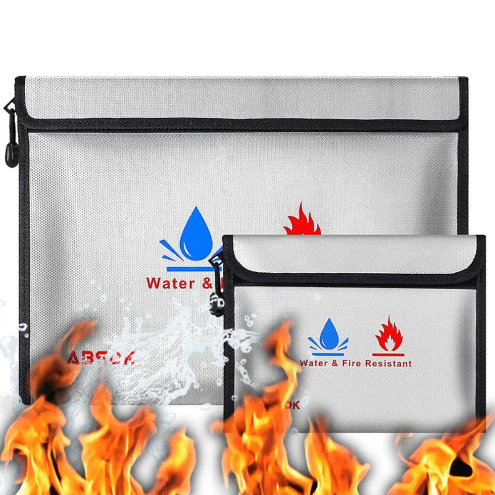 Fireproof Document Bag (A4) – Waterproof & Heat Resistant, 5 Sizes