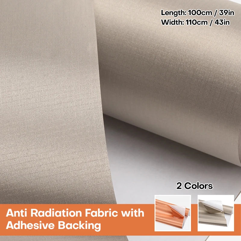 Self-Adhesive Anti-Radiation Fabric | Signal Blocking Faraday Fabric 100X110cm