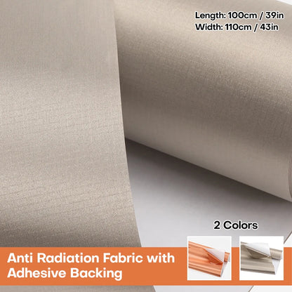 Self-Adhesive Anti-Radiation Fabric | Signal Blocking Faraday Fabric 100X110cm