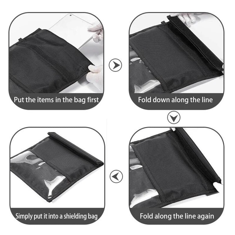 Faraday Bag RFID Signal Blocking Pouch | Laptop & Phone Shielding | 4 Sizes