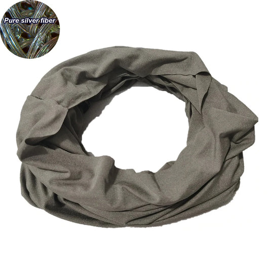 Silver Fiber EMF Protection Bandana Mask