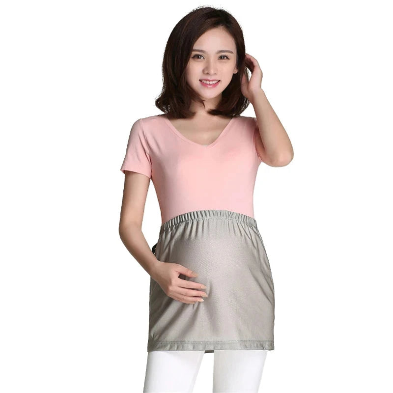 Electromagnetic Radiation Protective Maternity Apron - 100% Silver Fiber