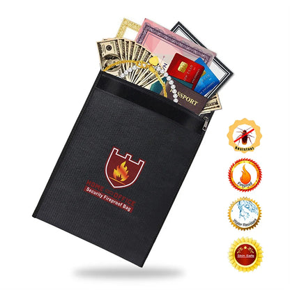 Fireproof Money & Document Bag (38x28x7.5cm) – Secure & Waterproof